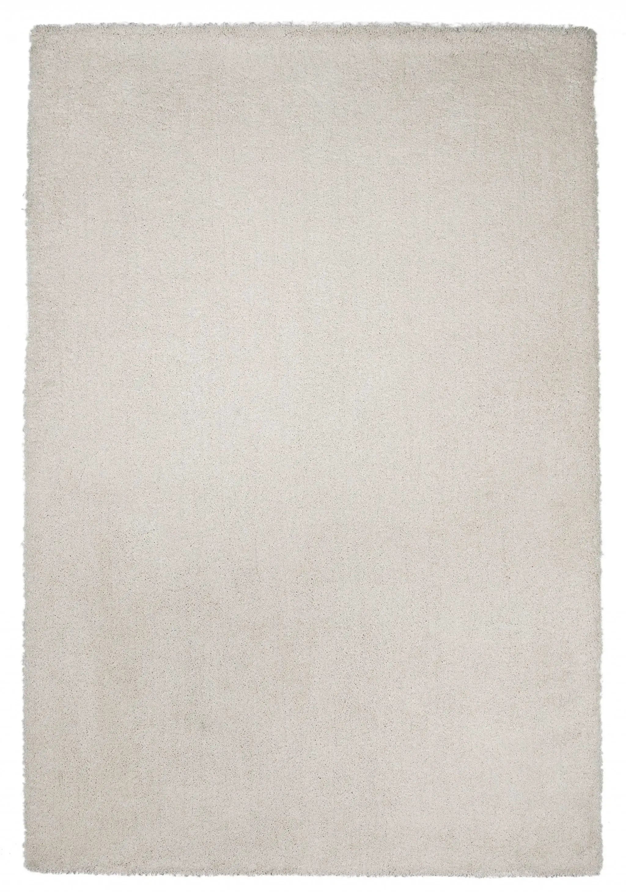 8' Ivory Indoor Shag Runner Rug - Homeroots - Flyclothing LLC