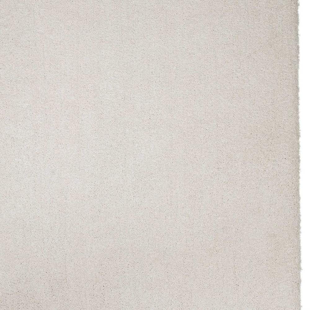 8' Ivory Indoor Shag Runner Rug - Homeroots - Flyclothing LLC