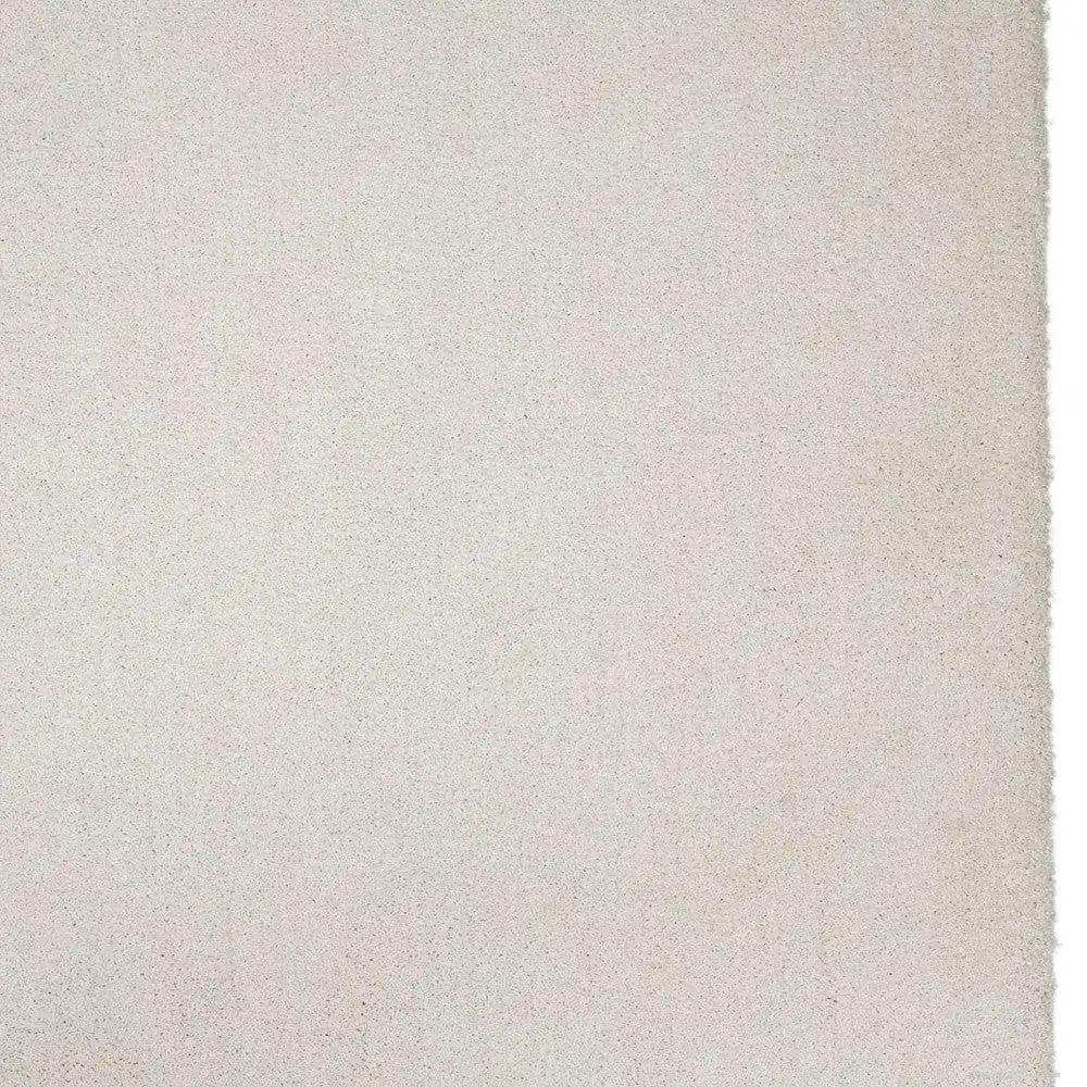 8' Ivory Indoor Shag Runner Rug - Homeroots - Flyclothing LLC