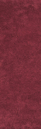 8' Red Plain Runner Rug - Homeroots - Flyclothing LLC
