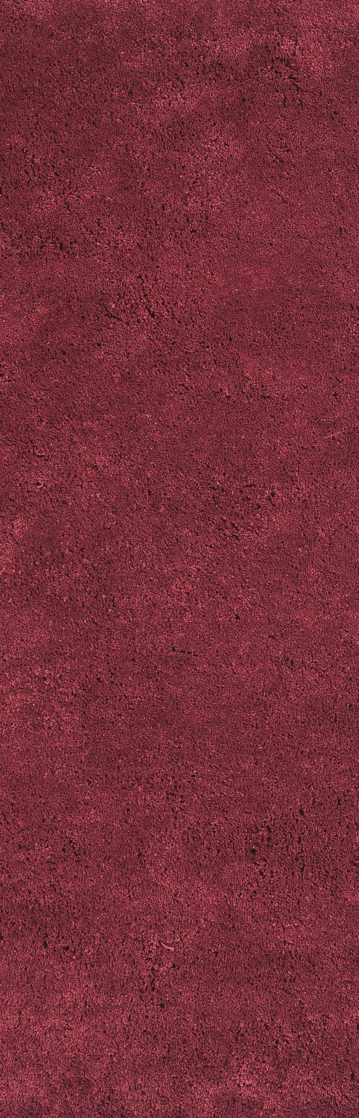 8' Red Plain Runner Rug - Homeroots - Flyclothing LLC