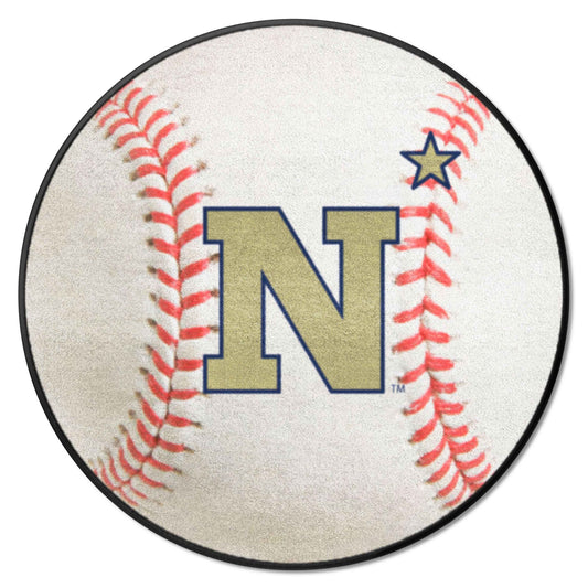 Naval Academy Baseball Rug - 27in. Diameter - Naval Academy
