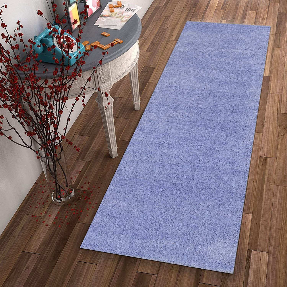 8' Purple Indoor Shag Runner Rug - Homeroots - Flyclothing LLC