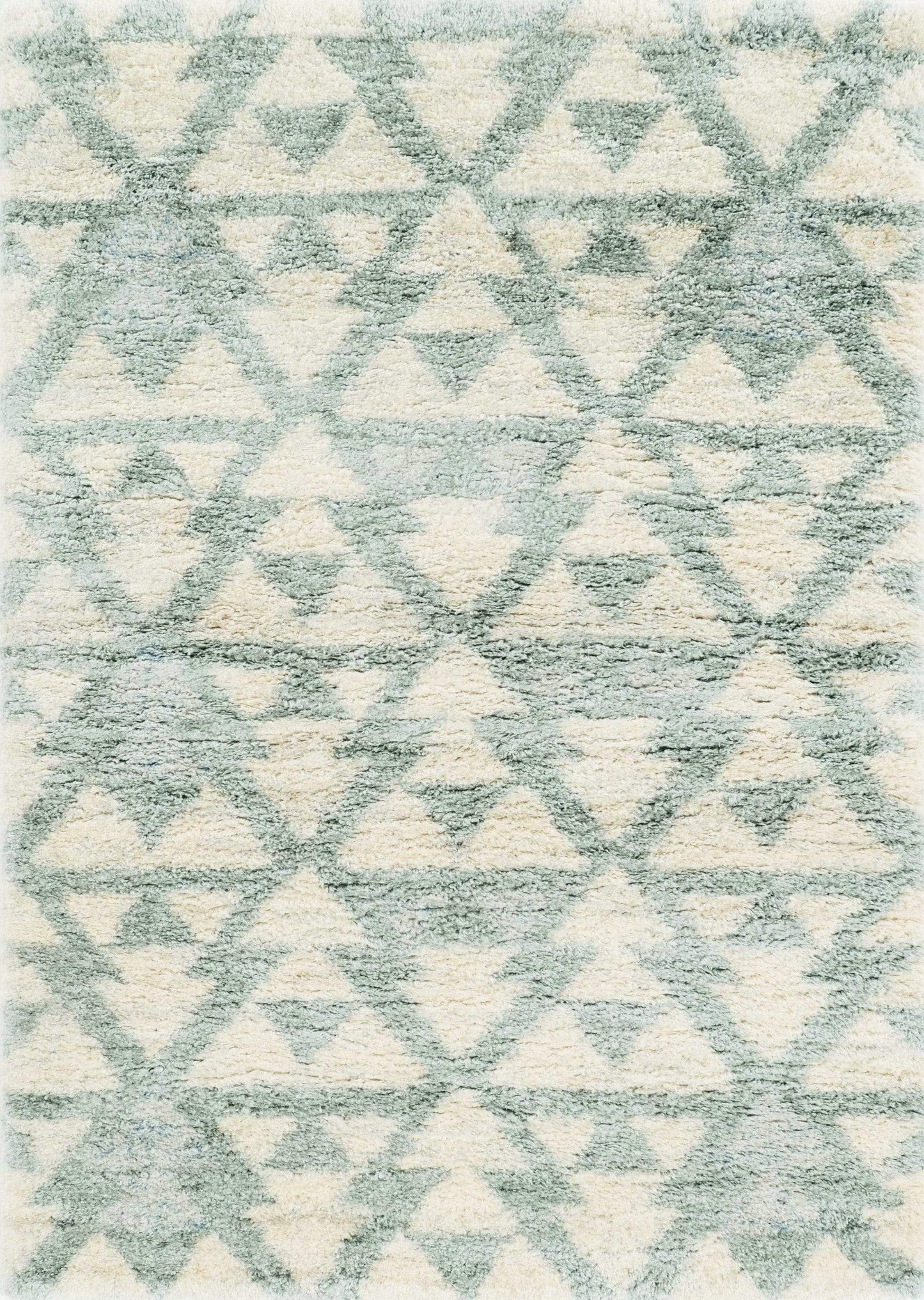 4' X 6' Ivory Or Grey Geometric Triangles Area Rug - Homeroots - Flyclothing LLC