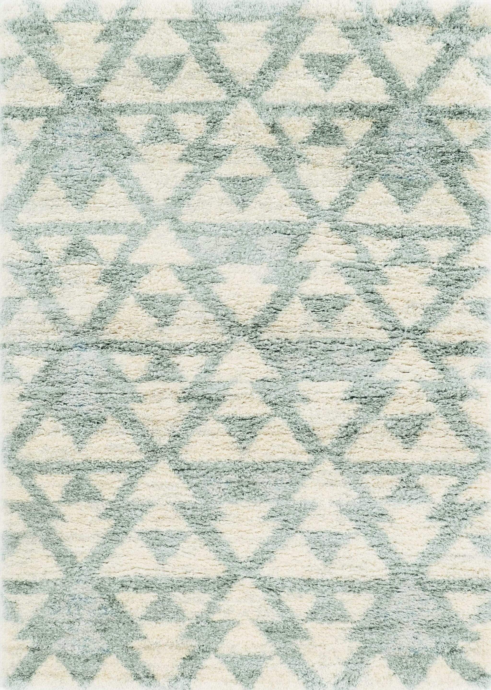 4' X 6' Ivory Or Grey Geometric Triangles Area Rug - Homeroots - Flyclothing LLC