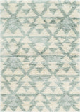 4' X 6' Ivory Or Grey Geometric Triangles Area Rug - Homeroots