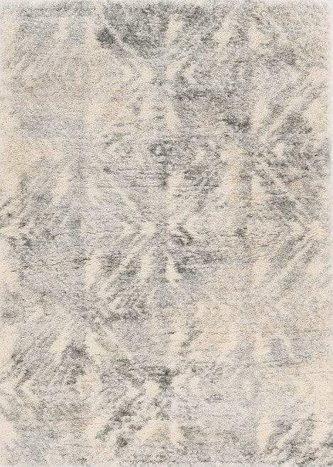 4' X 6' Gray and Ivory Damask Area Rug - Homeroots - Flyclothing LLC