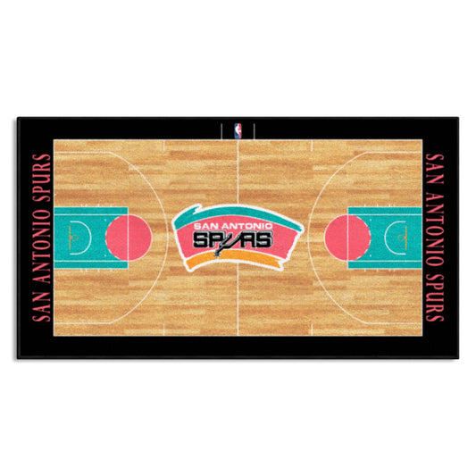 NBA Retro San Antonio Spurs Court Runner Rug - 24in. x 44in. - San Antonio Spurs