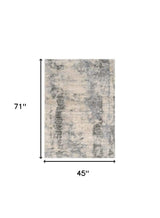 4' X 6' Ivory And Blue Area Rug - Homeroots - Flyclothing LLC