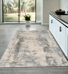 4' X 6' Ivory And Blue Area Rug - Homeroots