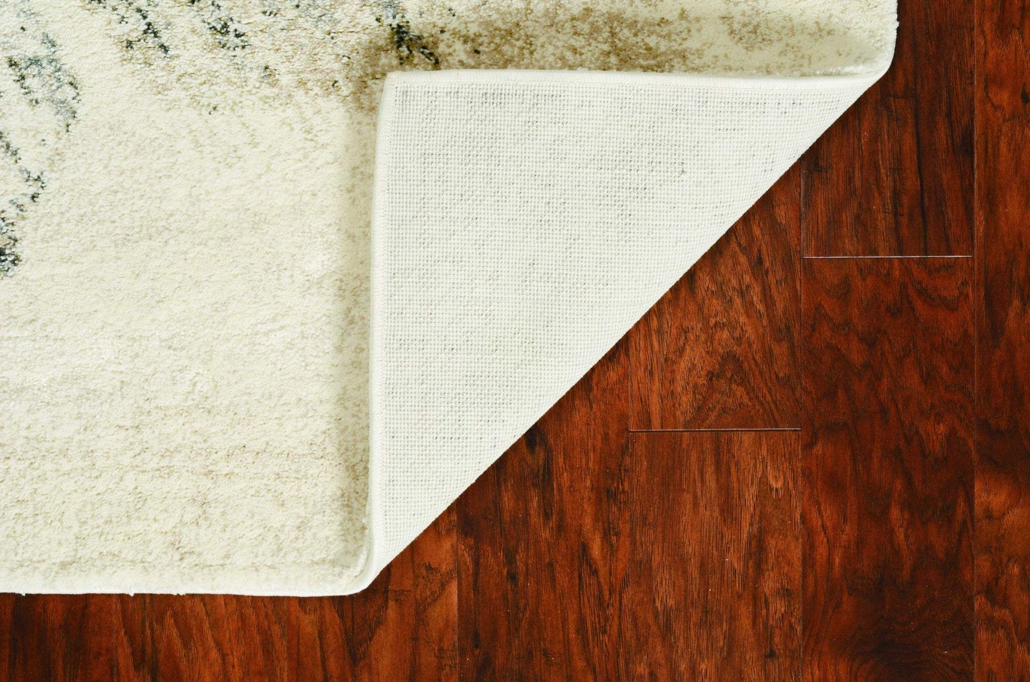 3' X 5' Gray and Ivory Abstract Worn Faded Area Rug - Homeroots - Flyclothing LLC