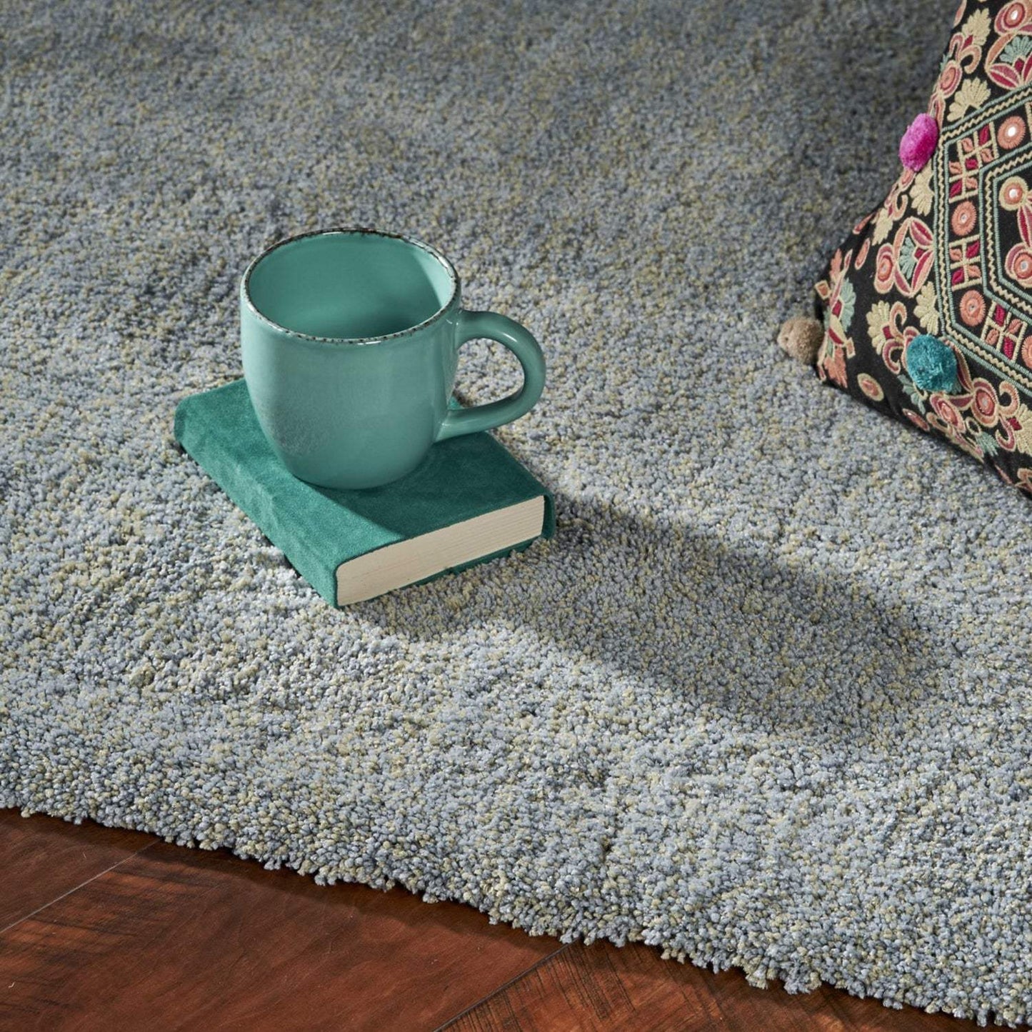 3' X 5' Blue Heather Plain Area Rug - Homeroots - Flyclothing LLC