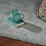 3' X 5' Blue Heather Plain Area Rug - Homeroots - Flyclothing LLC