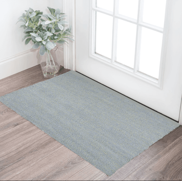 3' X 5' Blue Heather Plain Area Rug - Homeroots - Flyclothing LLC
