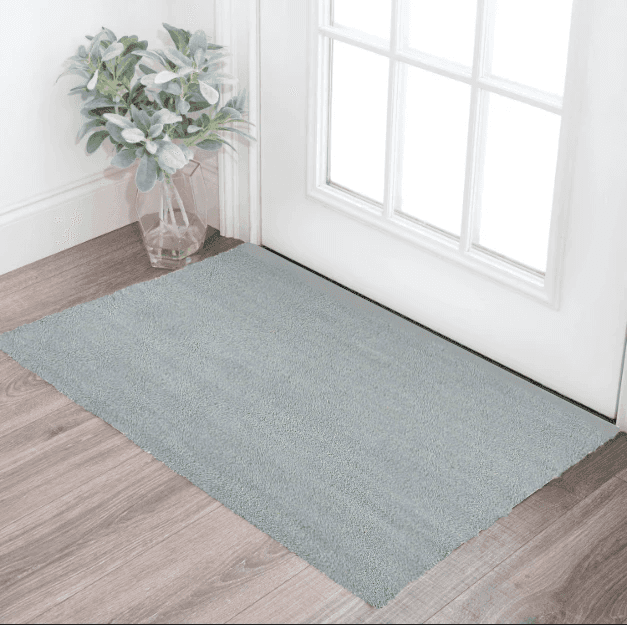 3' X 5' Blue Heather Plain Area Rug - Homeroots - Flyclothing LLC