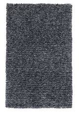 3' X 5' Black Heather Indoor Shag Rug - Homeroots - Flyclothing LLC