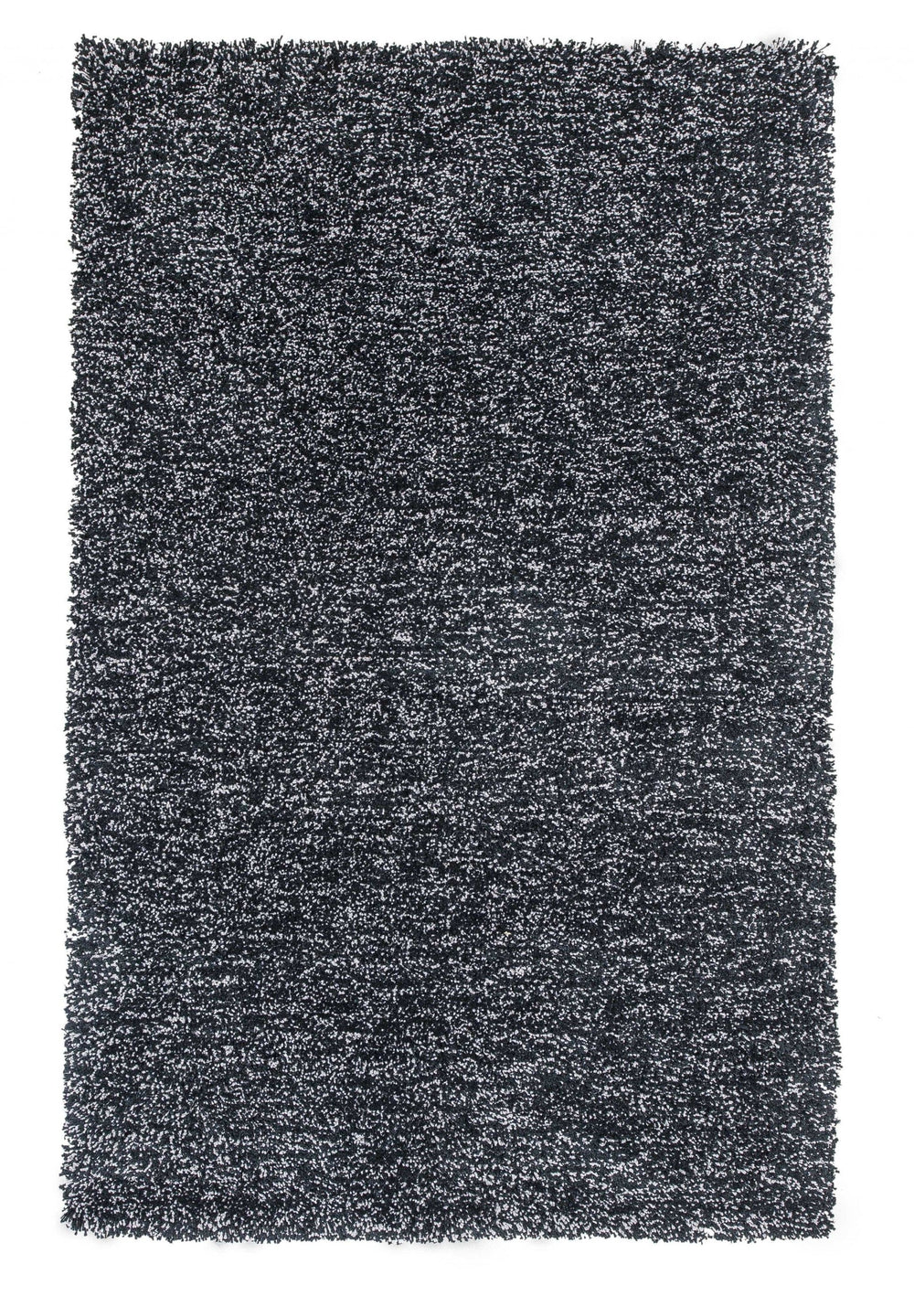3' X 5' Black Heather Indoor Shag Rug - Homeroots