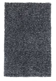3' X 5' Black Heather Indoor Shag Rug - Homeroots