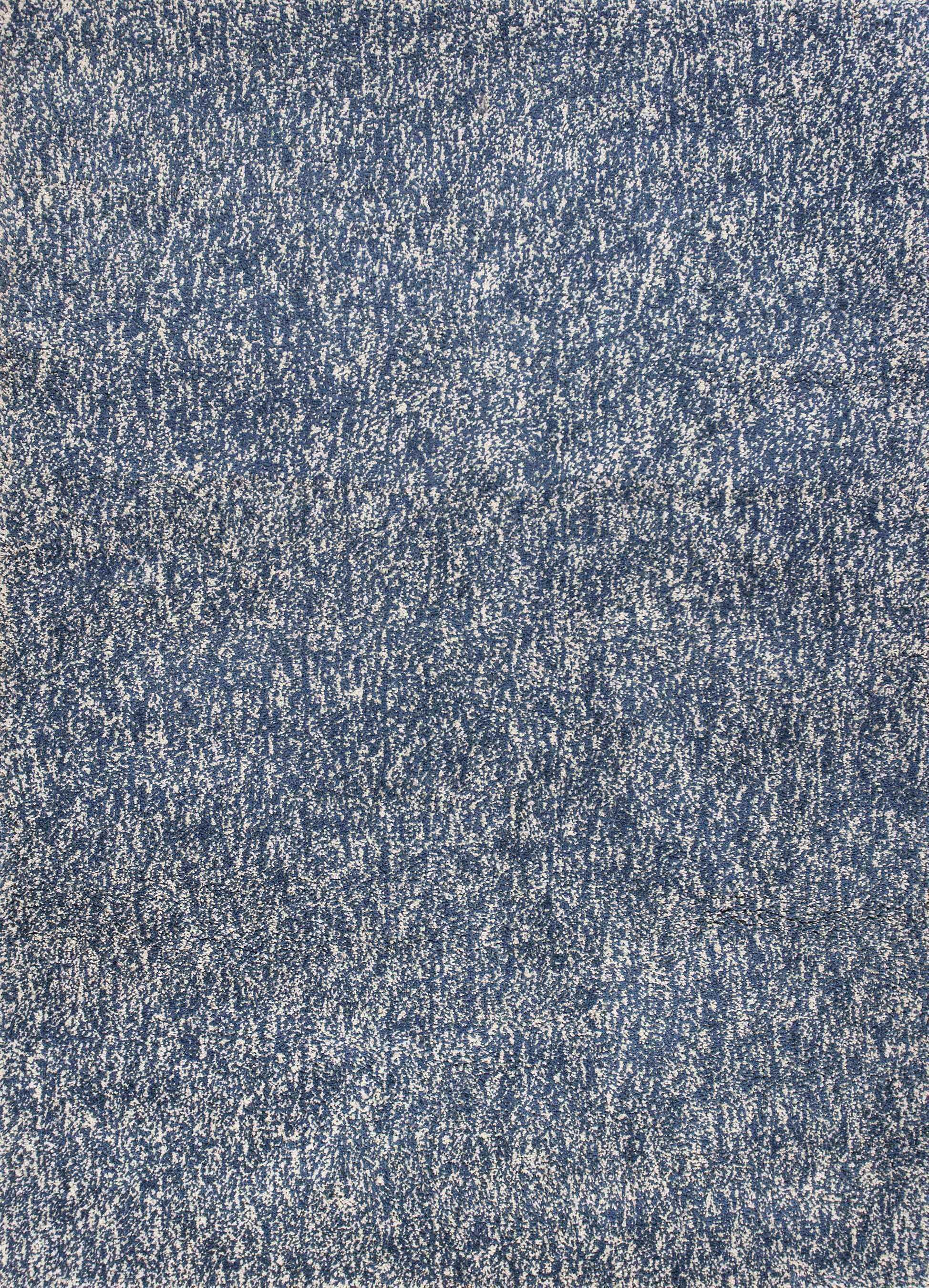 3' X 5' Indigo Ivory Heather Indoor Shag Rug - Homeroots - Flyclothing LLC