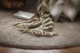 3' X 5' Beige Heather Indoor Shag Rug - Homeroots - Flyclothing LLC