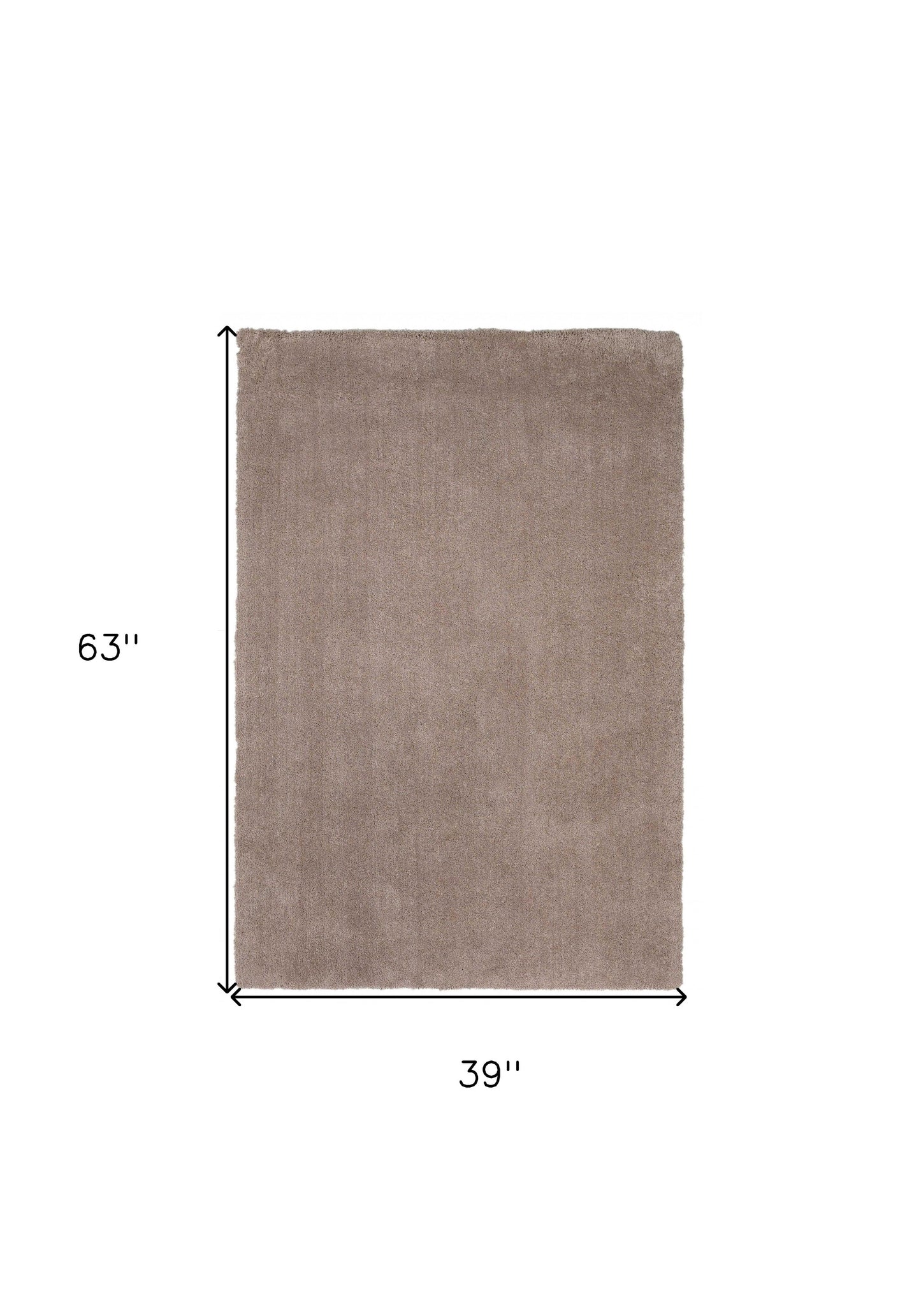 3' X 5' Beige Heather Indoor Shag Rug - Homeroots - Flyclothing LLC