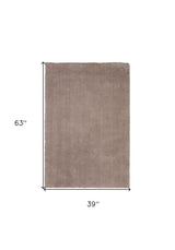 3' X 5' Beige Heather Indoor Shag Rug - Homeroots - Flyclothing LLC