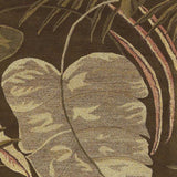 3' X 4' Mocha Brown Hand Tufted Tropical Leaves Indoor Area Rug - Homeroots - Flyclothing LLC