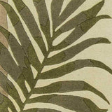 2' X 4' Ivory Leaves Bordered Wool Area Rug - Homeroots - Flyclothing LLC