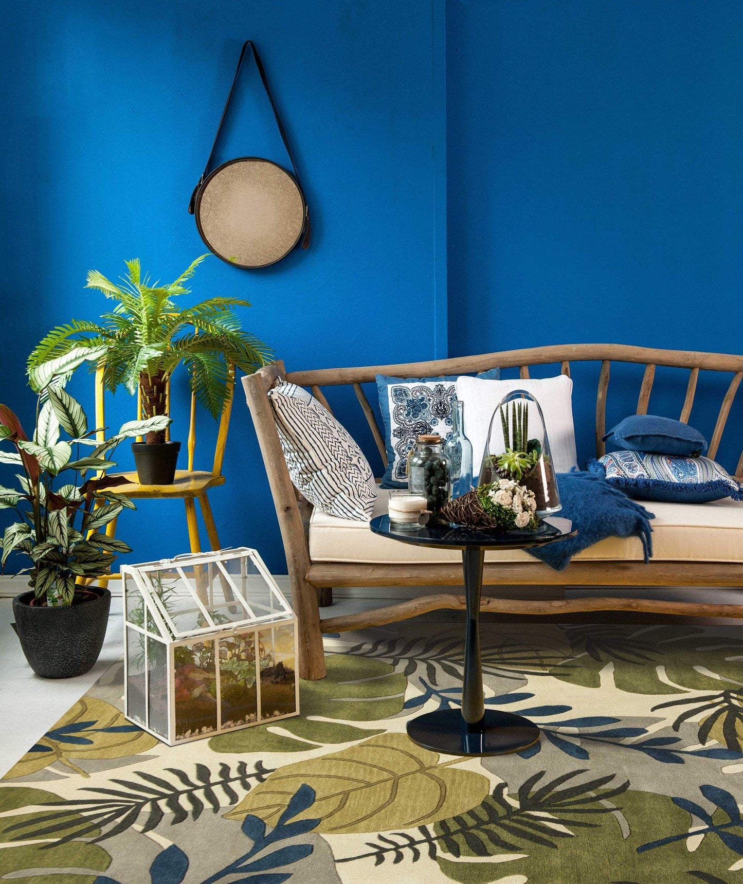 3' X 4' Ivory Hand Tufted Oversized Tropical Leaves Indoor Area Rug - Homeroots - Flyclothing LLC