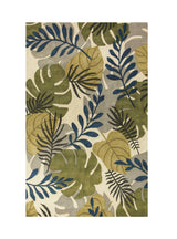 3' X 4' Ivory Hand Tufted Oversized Tropical Leaves Indoor Area Rug - Homeroots - Flyclothing LLC