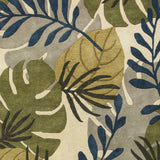 3' X 4' Ivory Hand Tufted Oversized Tropical Leaves Indoor Area Rug - Homeroots