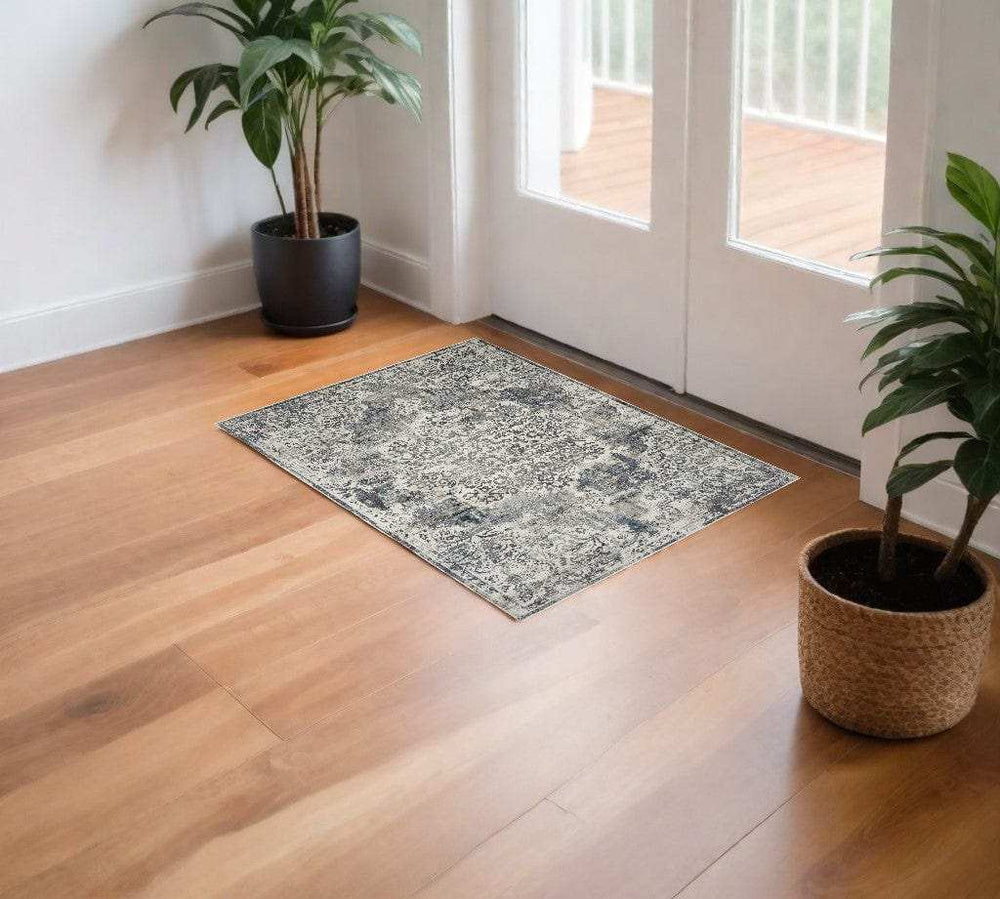 3' X 5' Ivory Area Rug - Homeroots - Flyclothing LLC