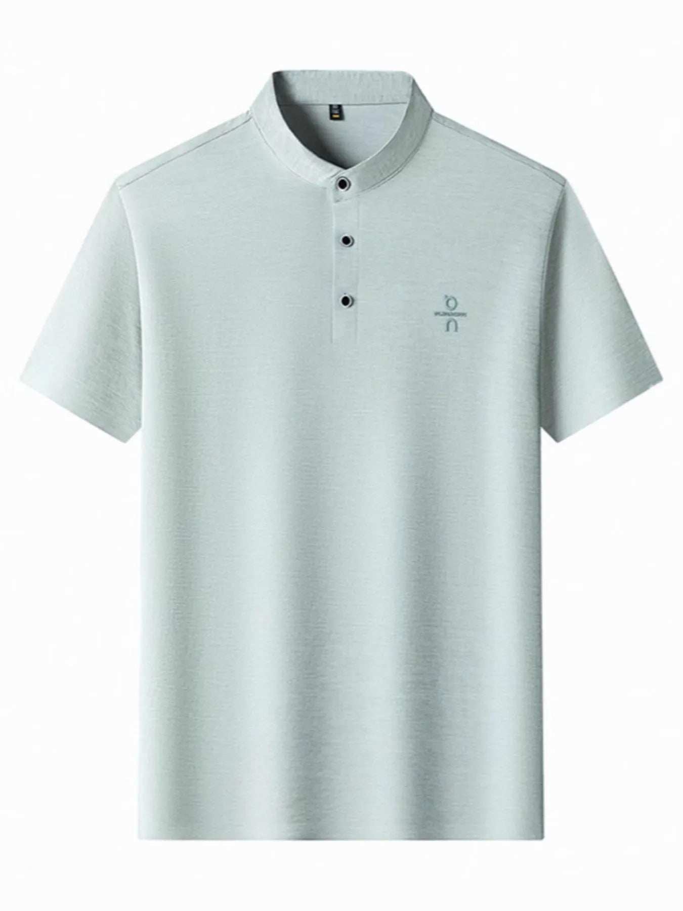 Men's Plus Size Button Detail Short Sleeve Polo - Trendsi - Flyclothing LLC