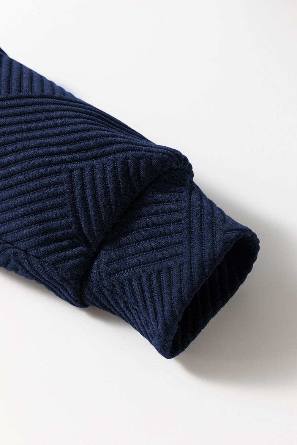 Textured Collared Neck Top and Wide Leg Pants Set - Trendsi - Flyclothing LLC