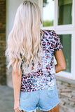 Graphic Round Neck Short Sleeve T-Shirt - Trendsi - Flyclothing LLC