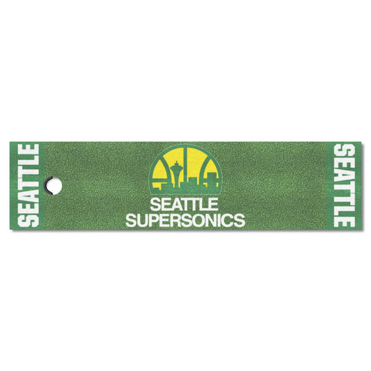 NBA Retro Seattle Supersonics Putting Green Mat - 1.5ft. x 6ft. - Seattle Supersonics