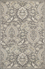 5' X 8' Grey Medallion Uv Treated Area Rug - Homeroots - Flyclothing LLC