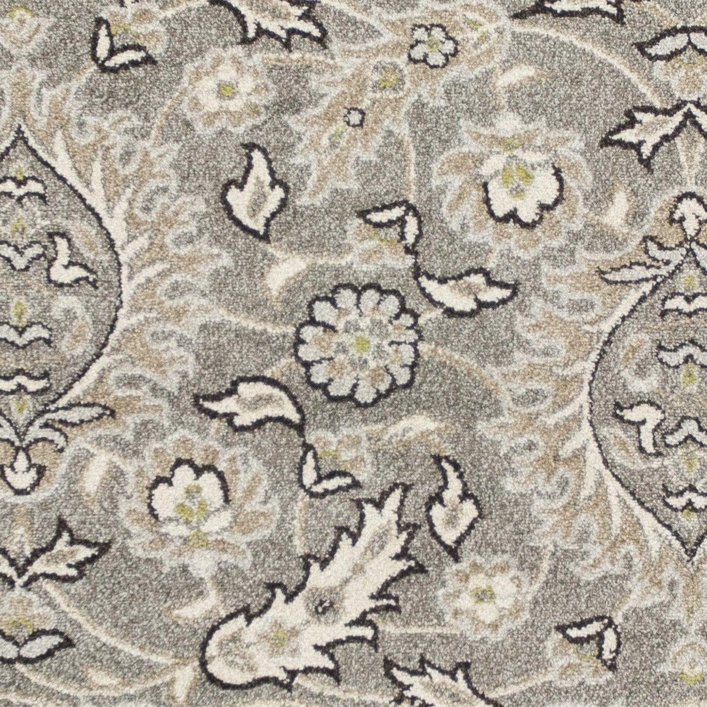 5' X 8' Grey Medallion Uv Treated Area Rug - Homeroots - Flyclothing LLC