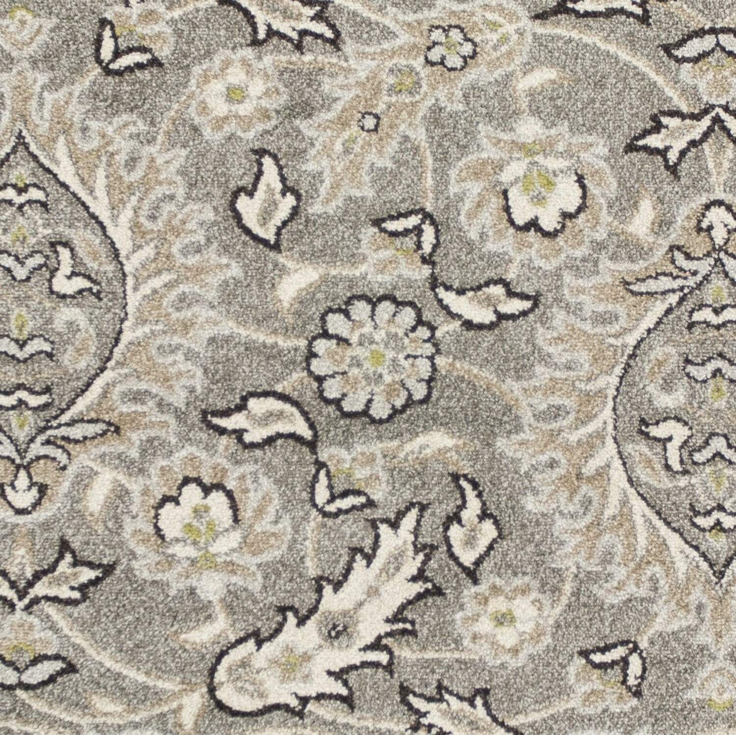 5' X 8' Grey Medallion Uv Treated Area Rug - Homeroots - Flyclothing LLC