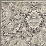 5' X 8' Grey Medallion Uv Treated Area Rug - Homeroots