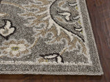 5' X 8' Grey Medallion Uv Treated Area Rug - Homeroots - Flyclothing LLC