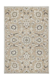 5' X 8' Gray and Ivory Floral Indoor Outdoor Area Rug - Homeroots