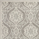 5' X 8' Silver Moroccan Indoor Outdoor Area Rug - Homeroots - Flyclothing LLC