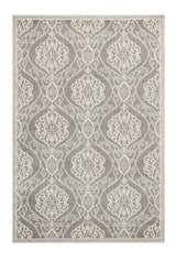 5' X 8' Silver Moroccan Indoor Outdoor Area Rug - Homeroots - Flyclothing LLC