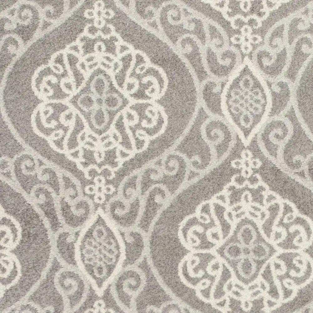 5' X 8' Silver Moroccan Indoor Outdoor Area Rug - Homeroots - Flyclothing LLC