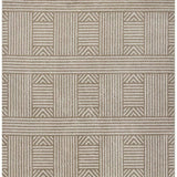 5' X 8' Beige and Ivory Geometric Indoor Outdoor Area Rug - Homeroots - Flyclothing LLC