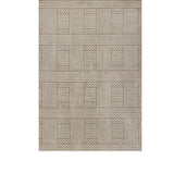 5' X 8' Beige and Ivory Geometric Indoor Outdoor Area Rug - Homeroots