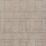 5' X 8' Beige and Ivory Geometric Indoor Outdoor Area Rug - Homeroots - Flyclothing LLC
