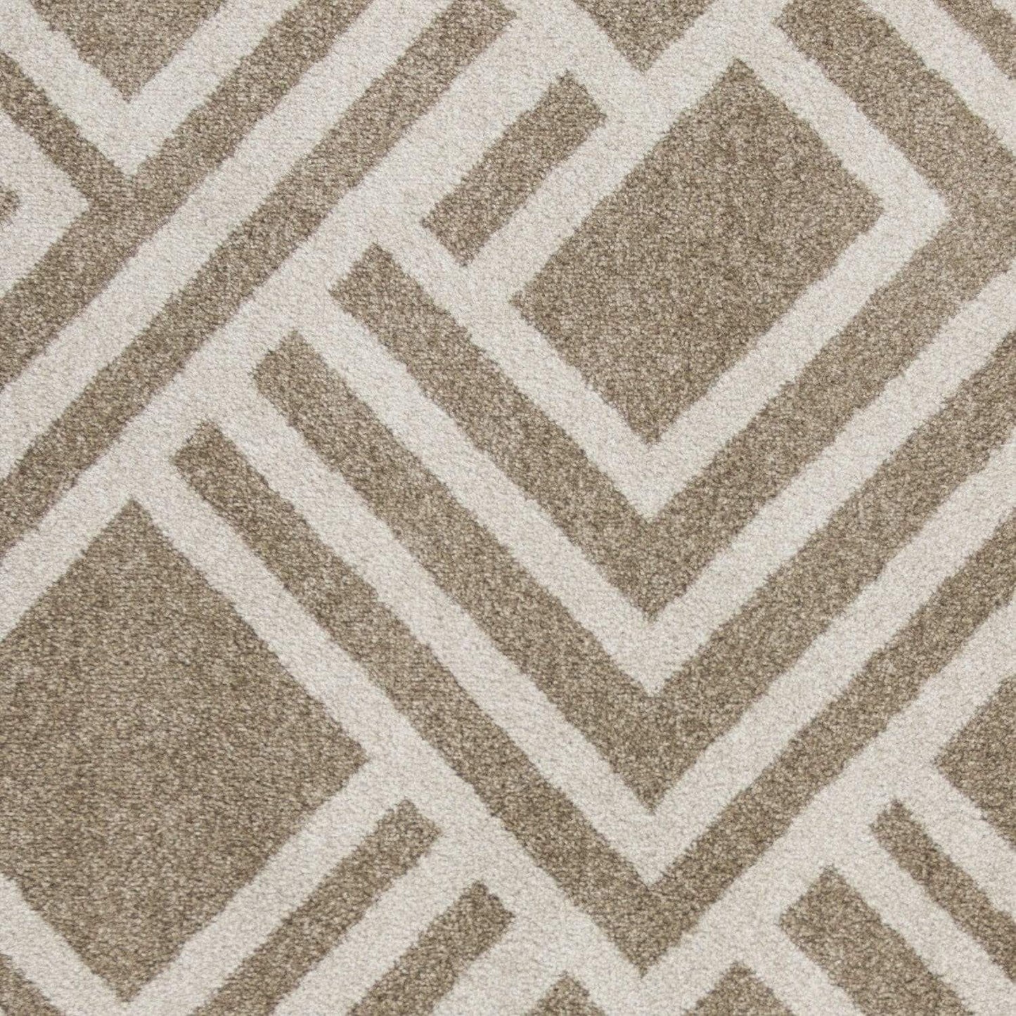 5' X 8' Beige Geometric Indoor Outdoor Area Rug - Homeroots - Flyclothing LLC