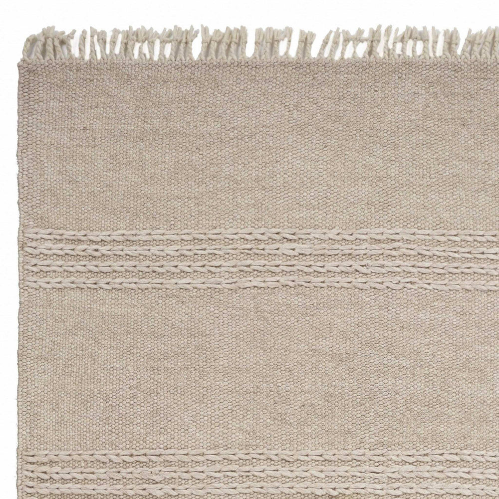 3' X 5' Natural Wool Hand Woven Area Rug - Homeroots - Flyclothing LLC